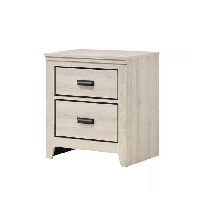 Carter Rustic White Nightstand