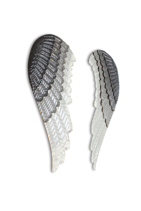Industrial Angel Wings Wall Art – 11"x25"