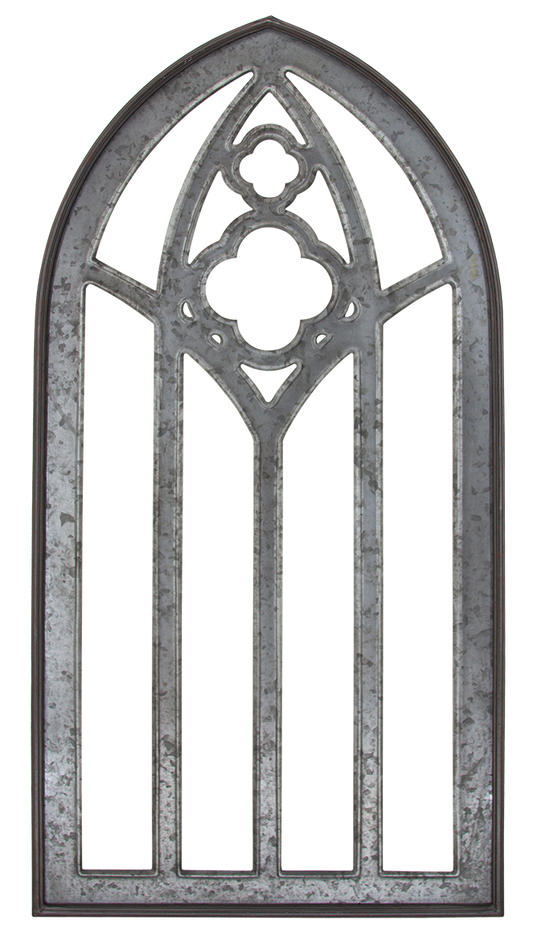 Gothic Window Arch Metal Wall Art – 47"x24"