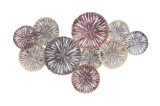 Multicolor Circles Metal Wall Art – 55"x33"