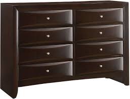 Emily 8 Drawer Dresser - Rich Cherry Brown