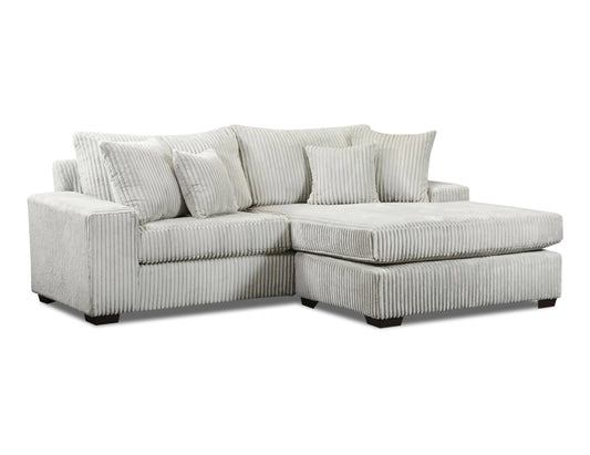 The Libby 2 Piece Light Grey Sectional